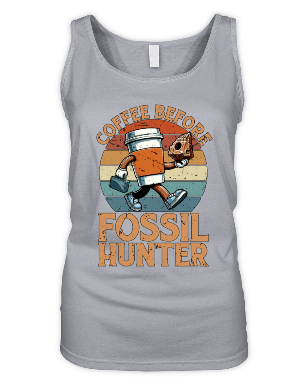 Fossil Hunter Coffee Before Geology Coffee Lover Organic Women's Tank Top