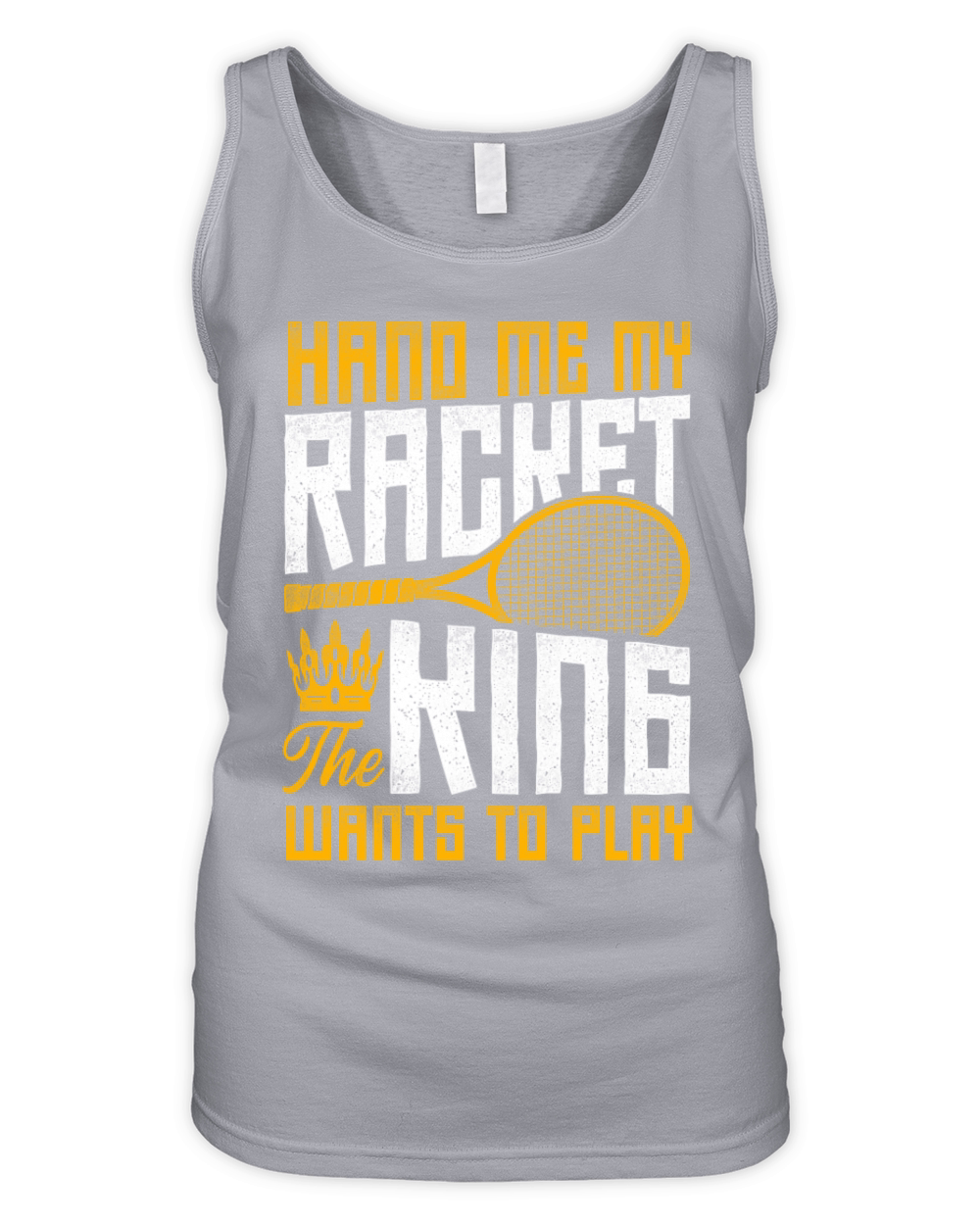 Funny Tennis Player Racket King Organic Women's Tank Top