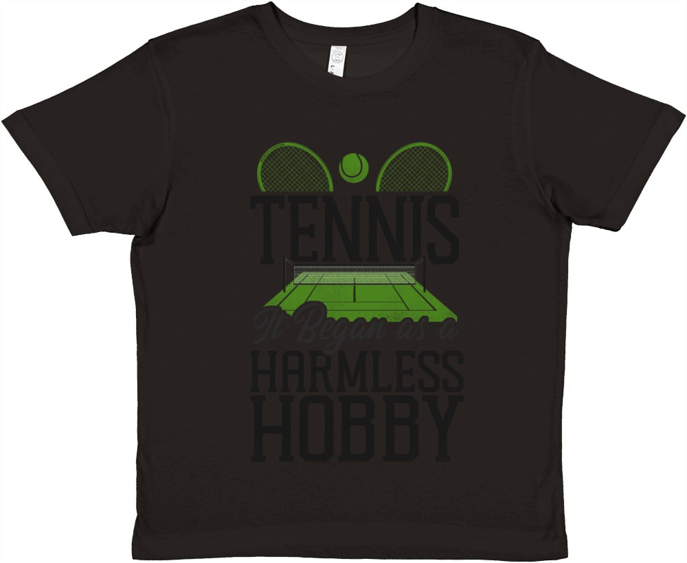 Funny Tennis Player Racket Tennis Premium Kids Crewneck T-shirt