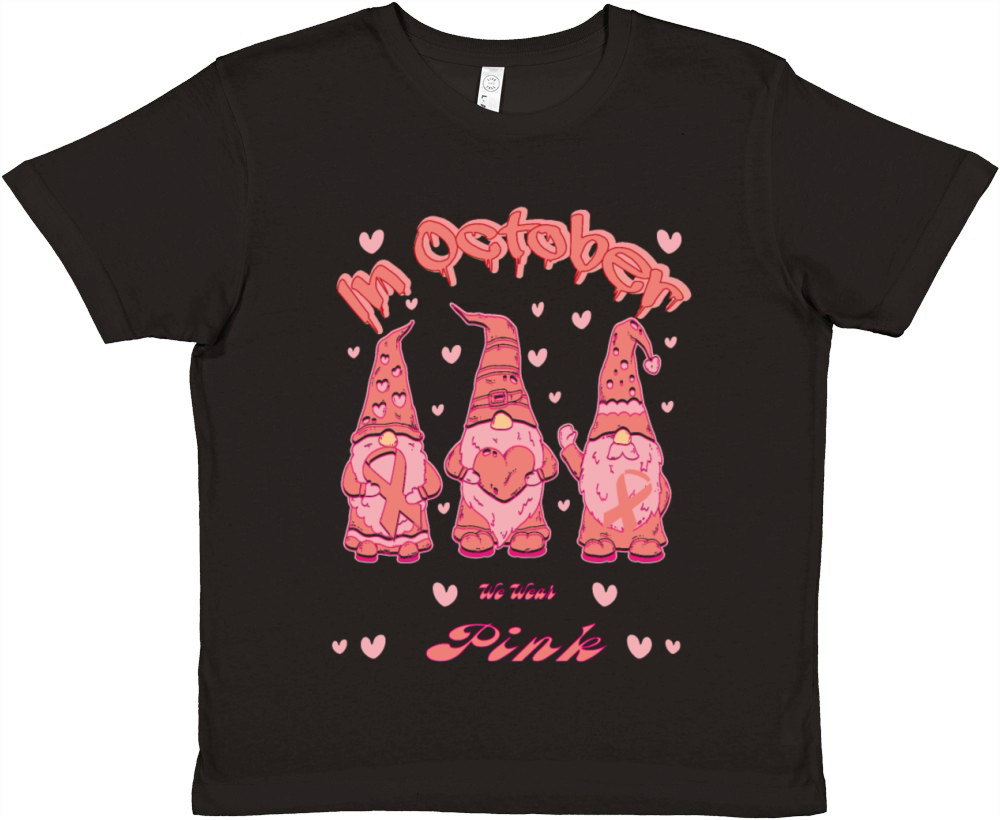 in October we wear pink Premium Kids Crewneck T-shirt