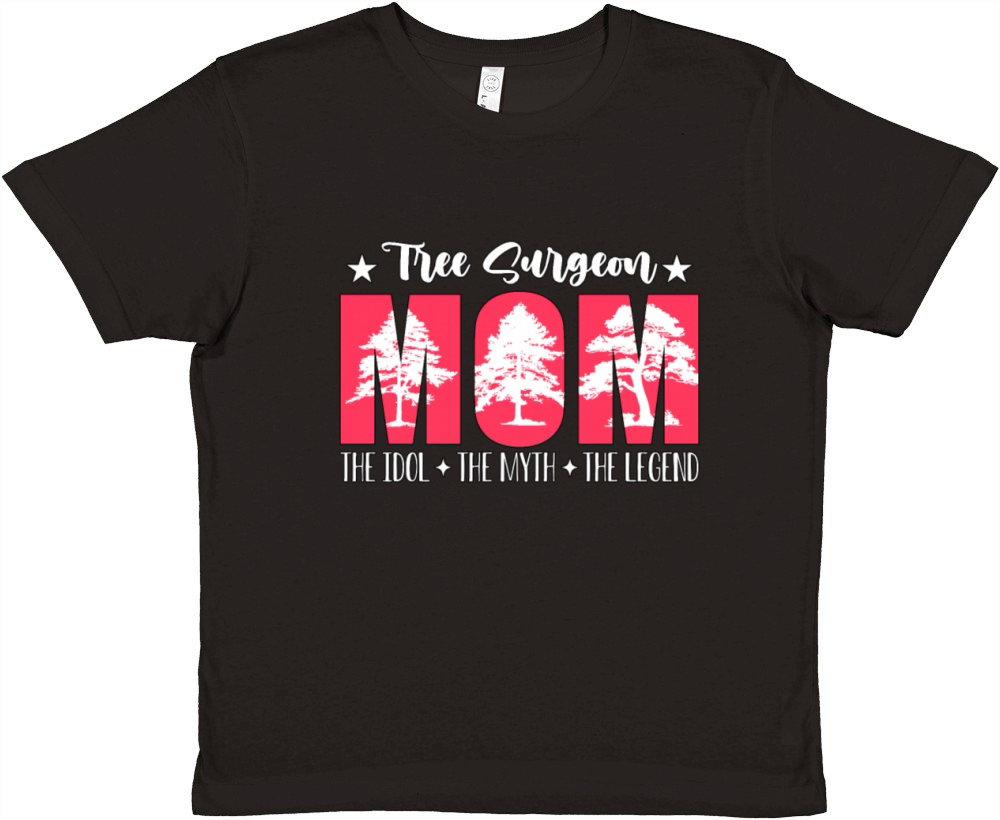Tree Surgeon Mom The Idol The Myth Tree Climber Premium Kids Crewneck T-shirt