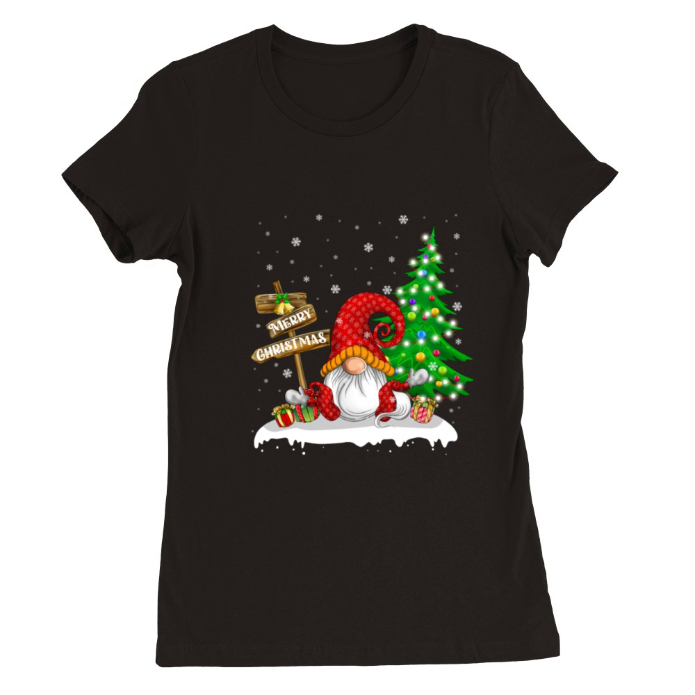 Merry Christmas Gnome Family Christmas Premium Womens Crewneck T-shirt