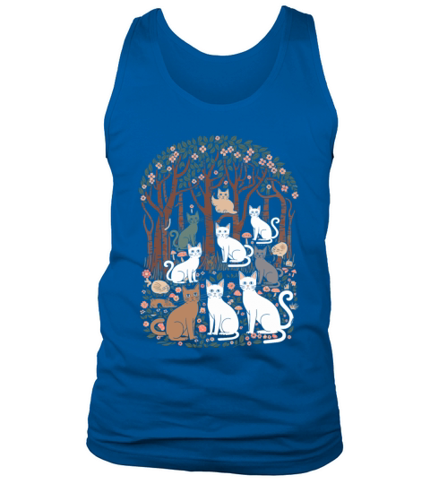 Cottagecore Cats in enchanting Forest Tank Top Unisex