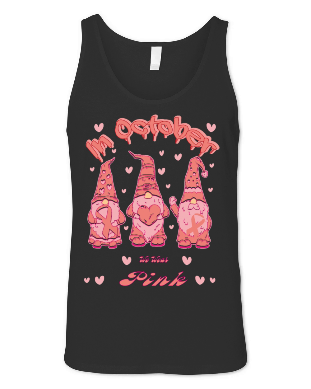 in October we wear pink Unisex Jersey Tank