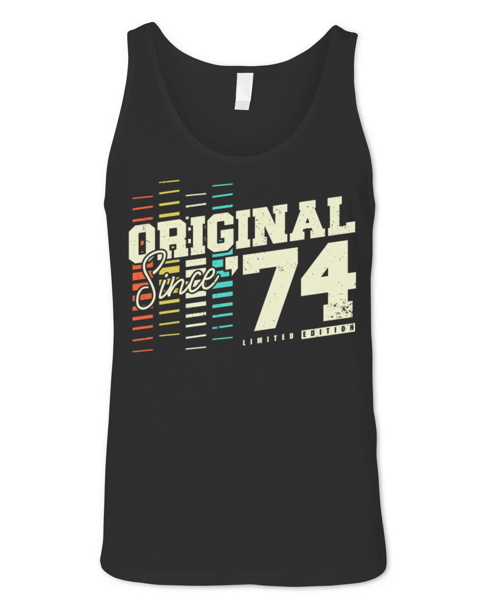 Original 1974 Vintage Retro 50th birthday Unisex Jersey Tank