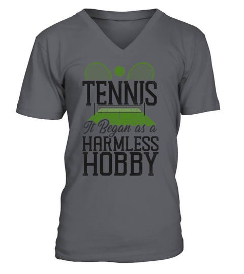 Funny Tennis Player Racket Tennis V-Neck T-shirt