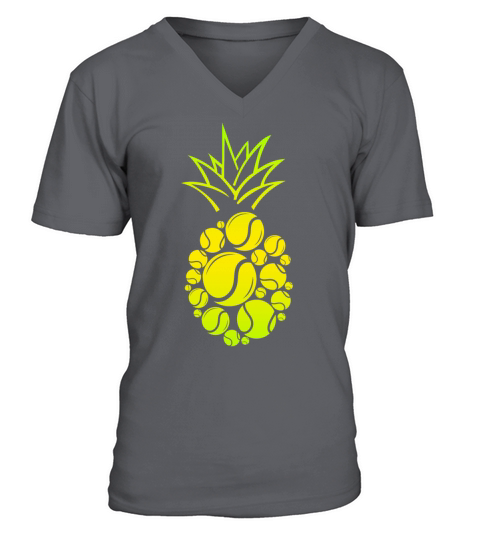 Funny Tennis Player Racket V-Neck T-shirt