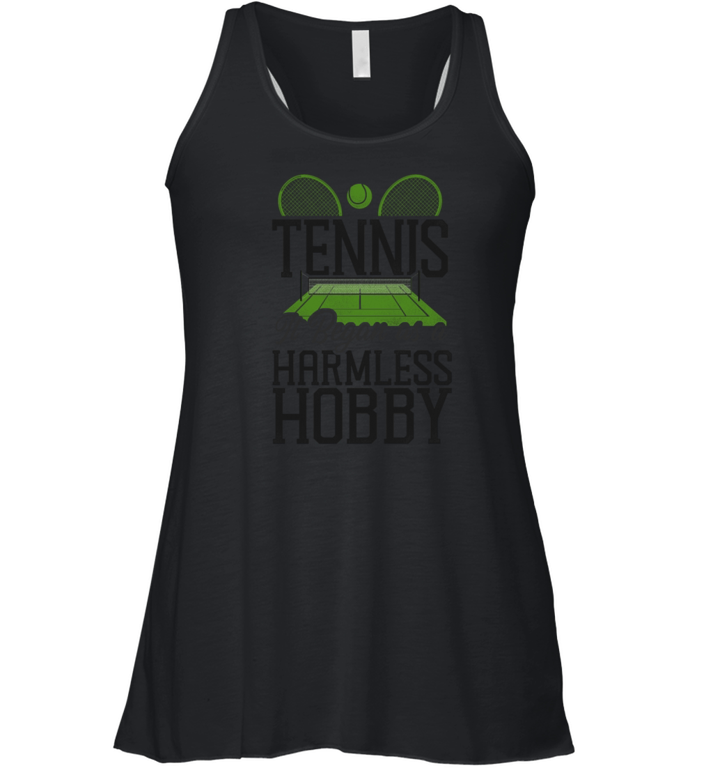Funny Tennis Player Racket Tennis Women's Flowy Tank Top