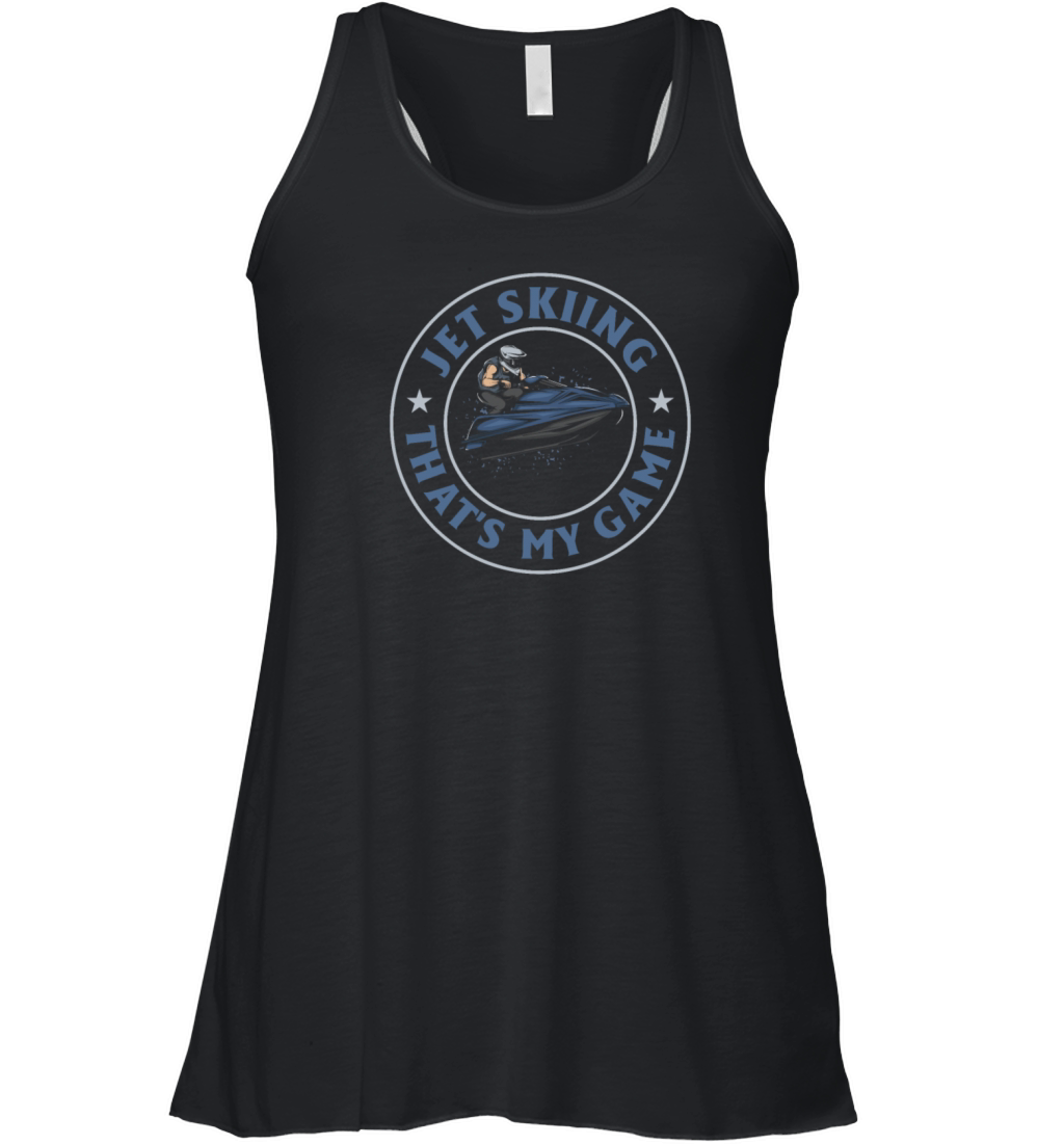 Jetskiing thats my game - Jetski Lover Jetski Rid Women's Flowy Tank Top