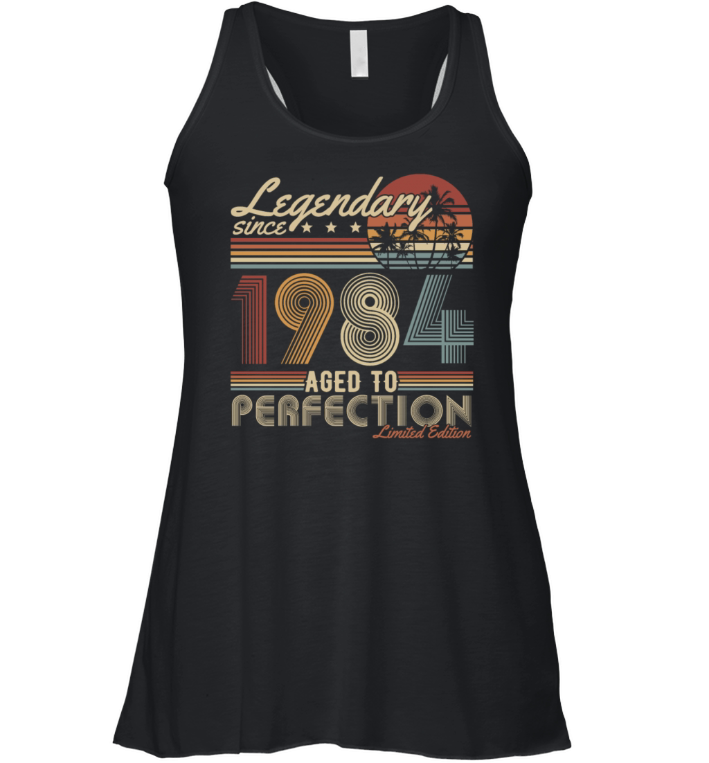 Legendary since 1984 Vintage Retro 40th Birthday Women's Flowy Tank Top