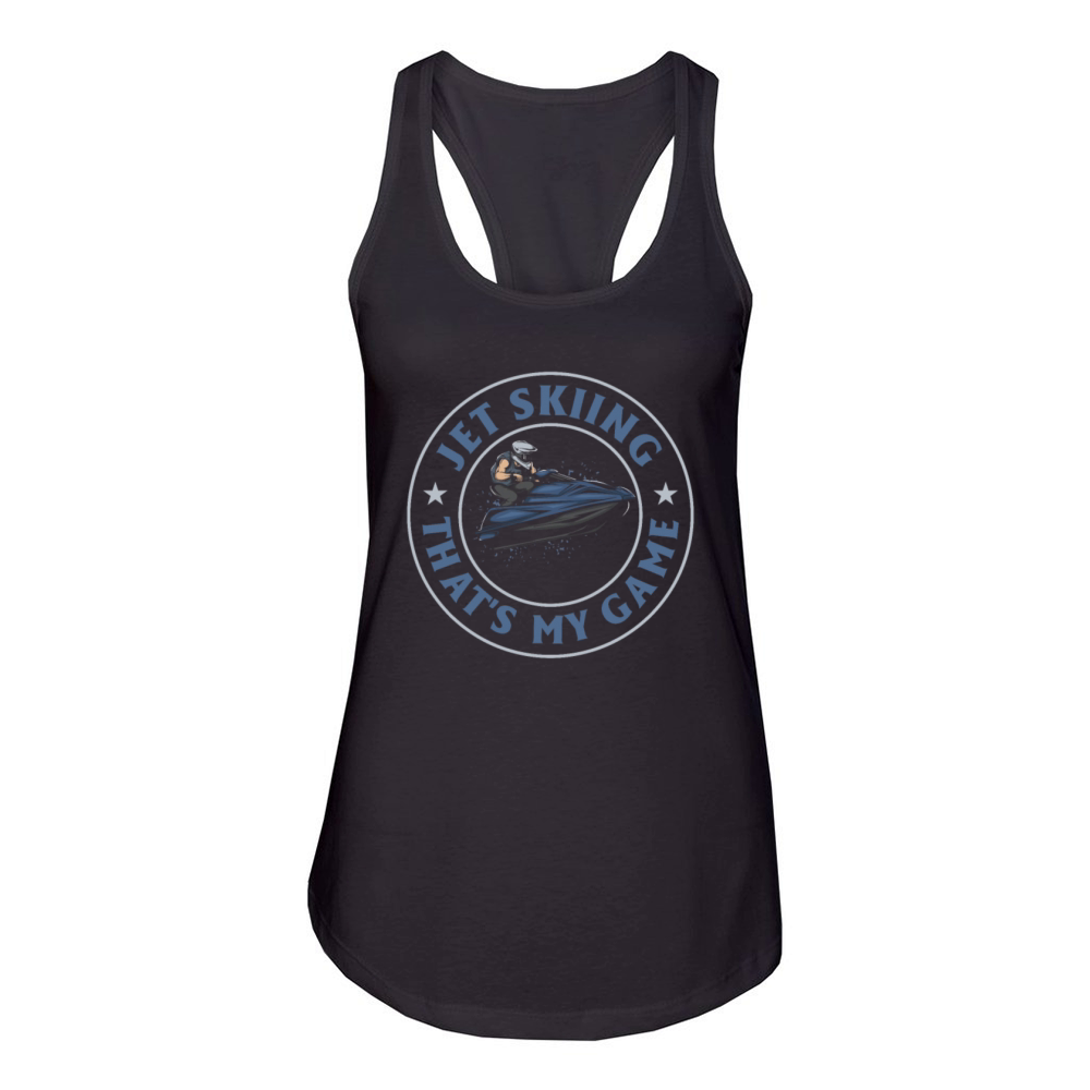 Jetskiing thats my game - Jetski Lover Jetski Rid Women's Racerback Tank