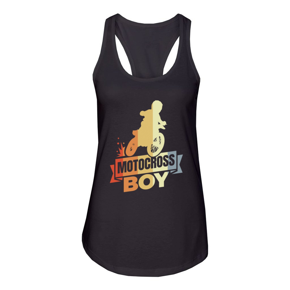 Little Motocross Rider Women's Racerback Tank