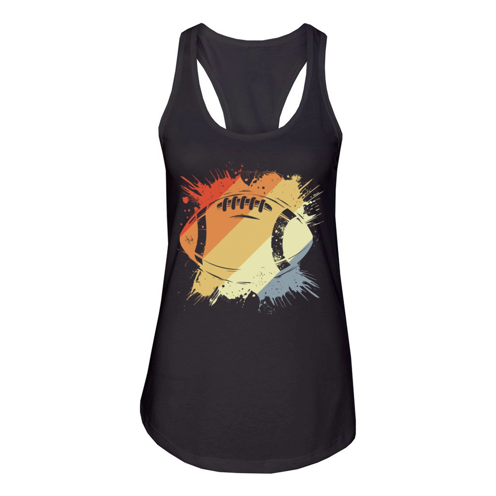 Vintage American Football Ball Women's Racerback Tank