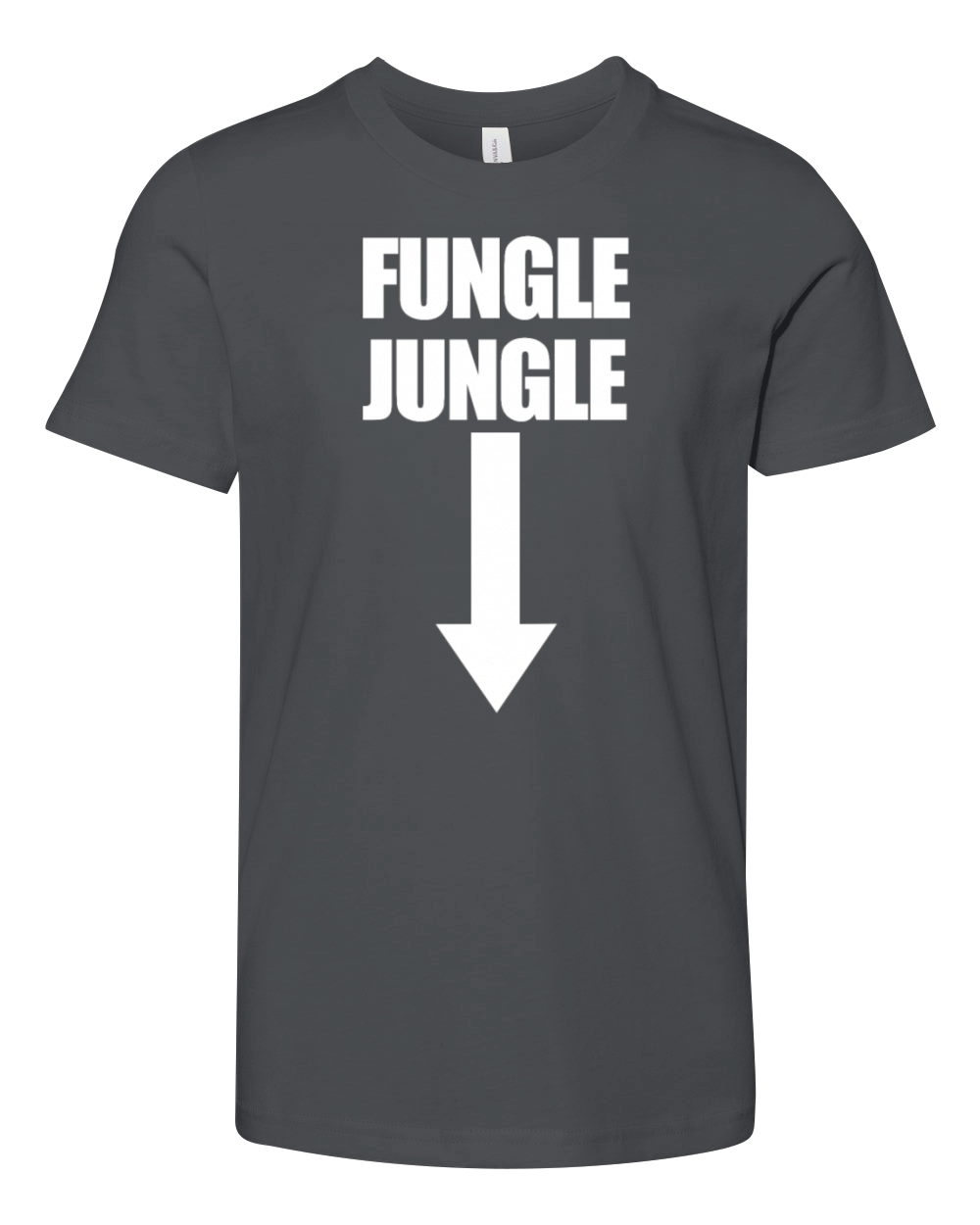 Fungle Jungle Arrow Down Womens Embarrassingraunc Youth Unisex Jersey Tee