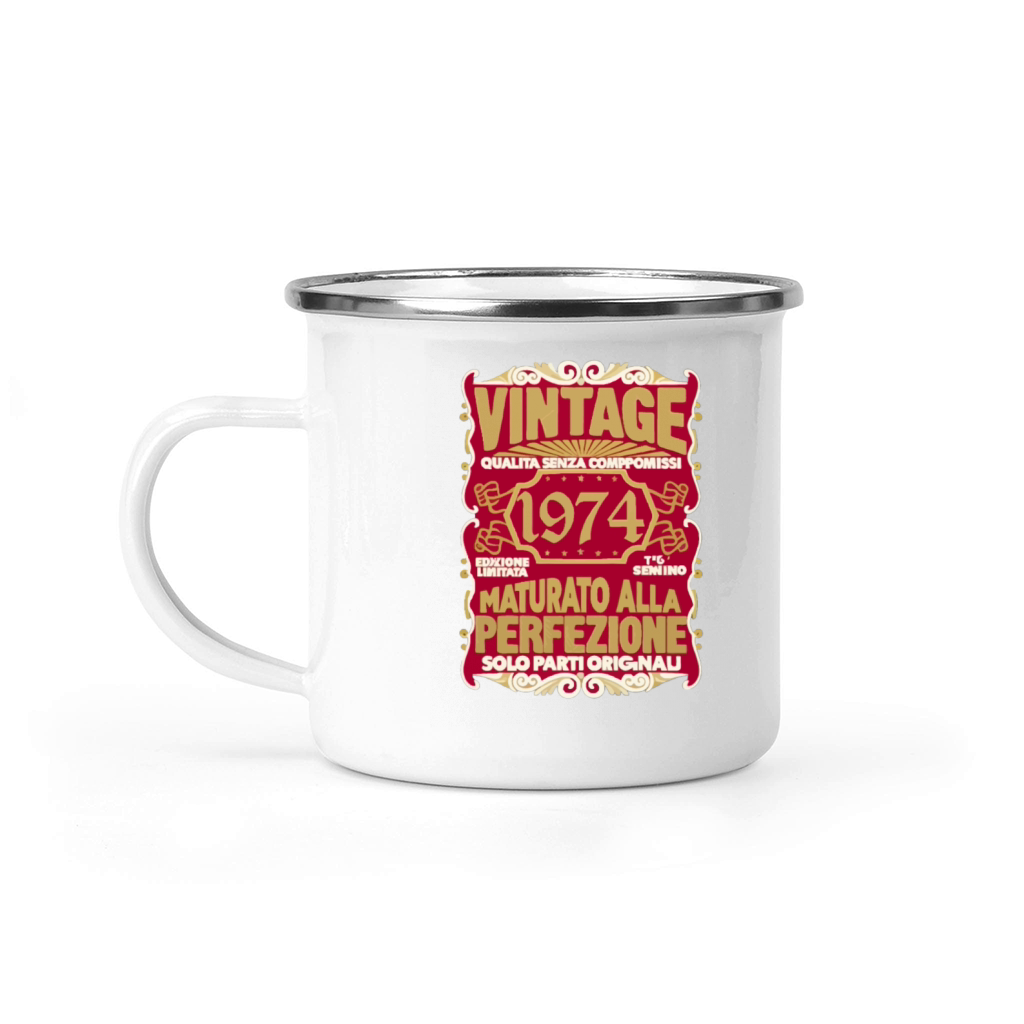 50 Compleanno 50 Uomo Anni Retro Vintage 1974 Reg Camping Mug