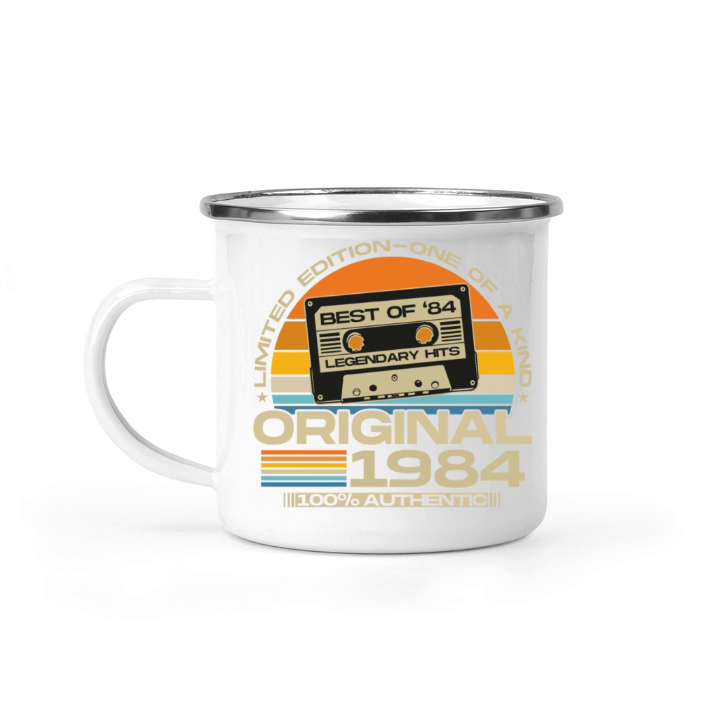 Vintage 1984 Retro 40th Birthday Camping Mug