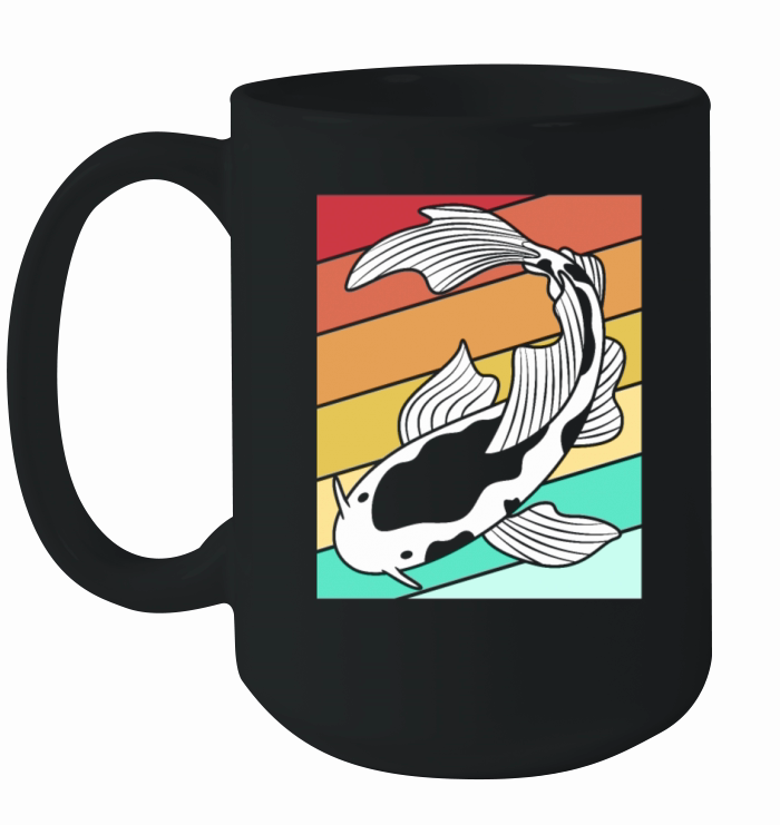 Colorful Koi Carp Fish Japanese Koi Fish Lover Ceramic Mug