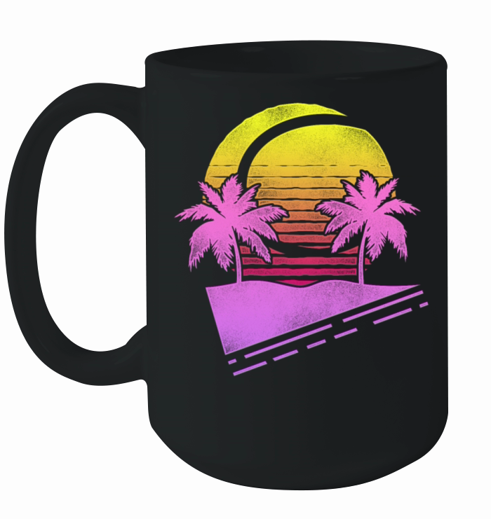 Funny Tennis Player Racket Retro Ceramic Mug