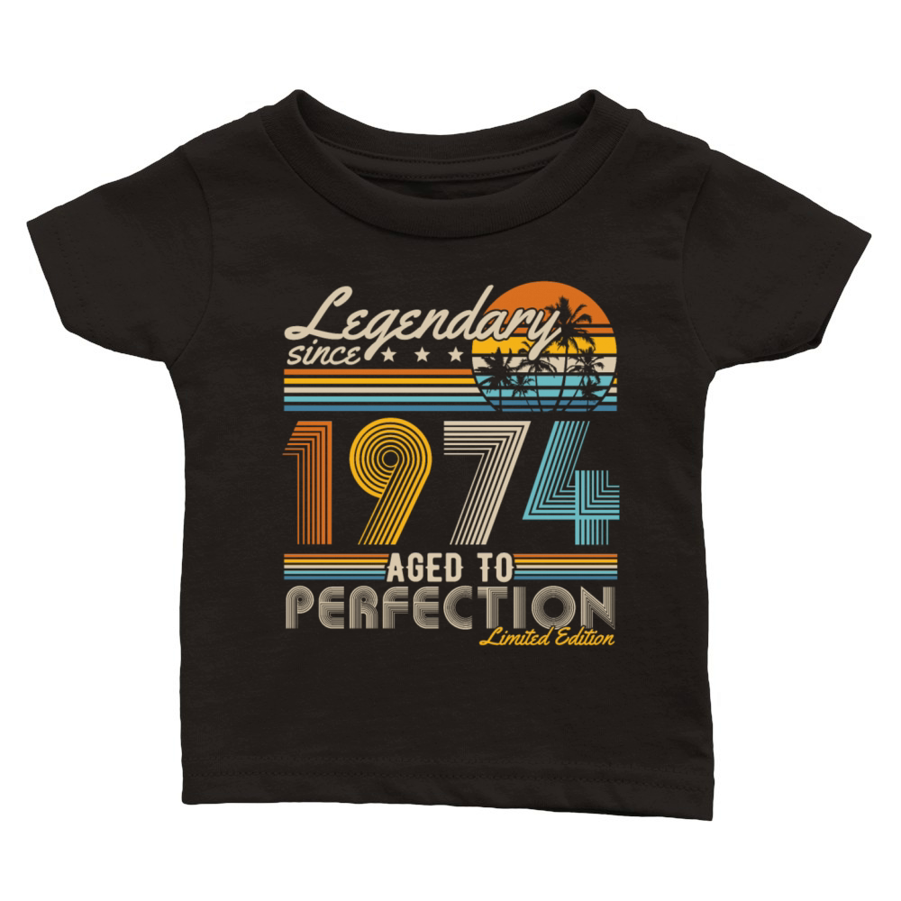Legendary since 1974 Classic Baby Crewneck T-shirt