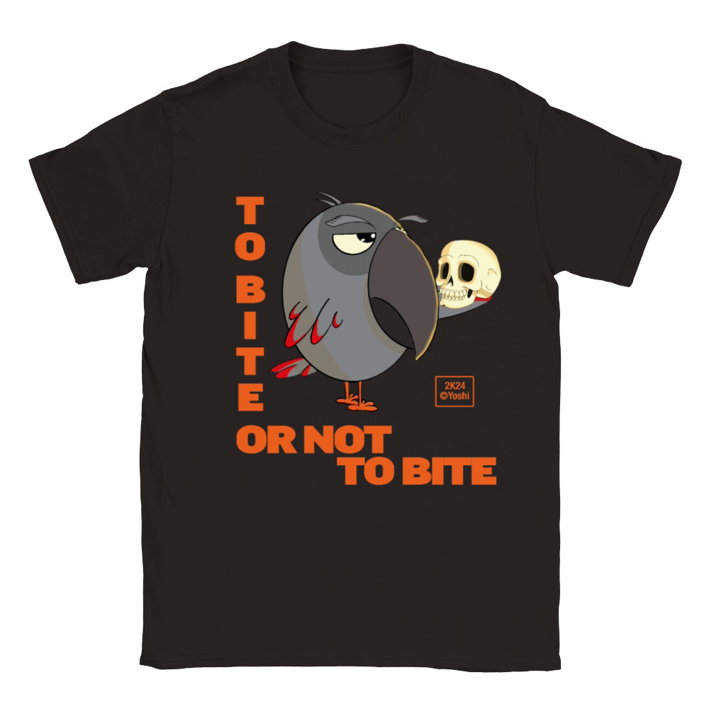 African Grey Parrot - To bite or not to bite Classic Kids Crewneck T-shirt