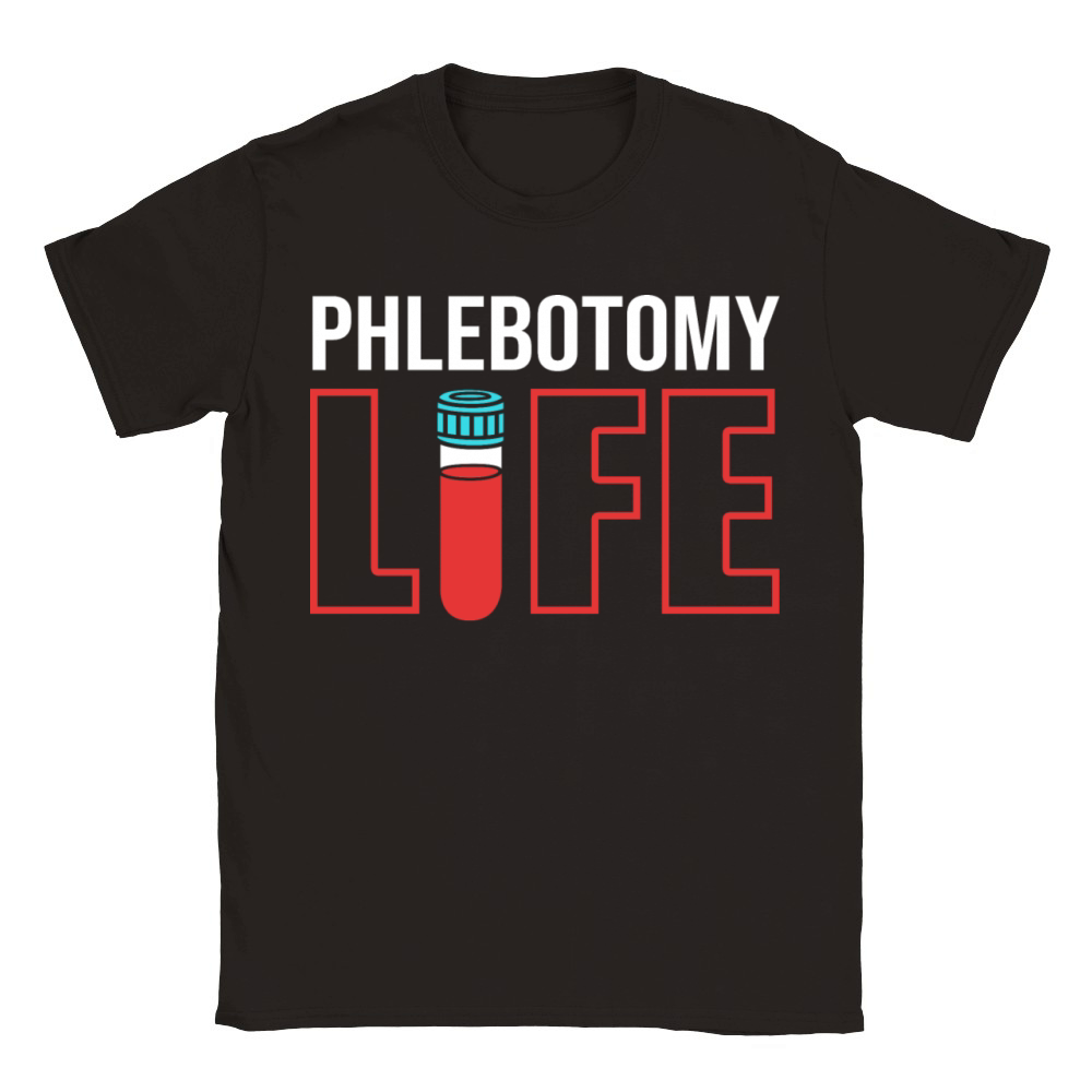 Phlebotomist Blood Tube Phlebotomy Life Classic Kids Crewneck T-shirt