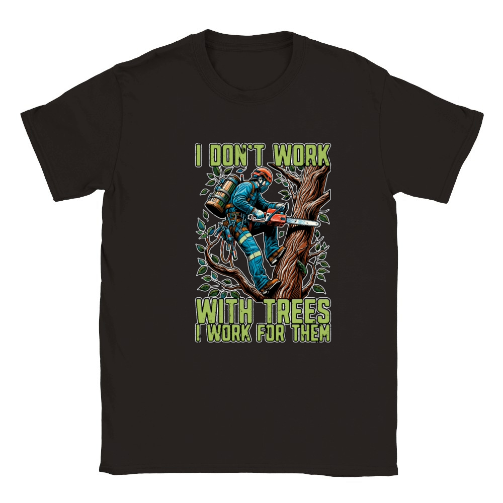 Tree Surgeon I Dont Work Arborist Tree Surgeons Classic Kids Crewneck T-shirt