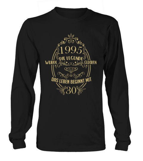 30th Birthday Vintage Design Born in 1995 Long sleeved Unisex