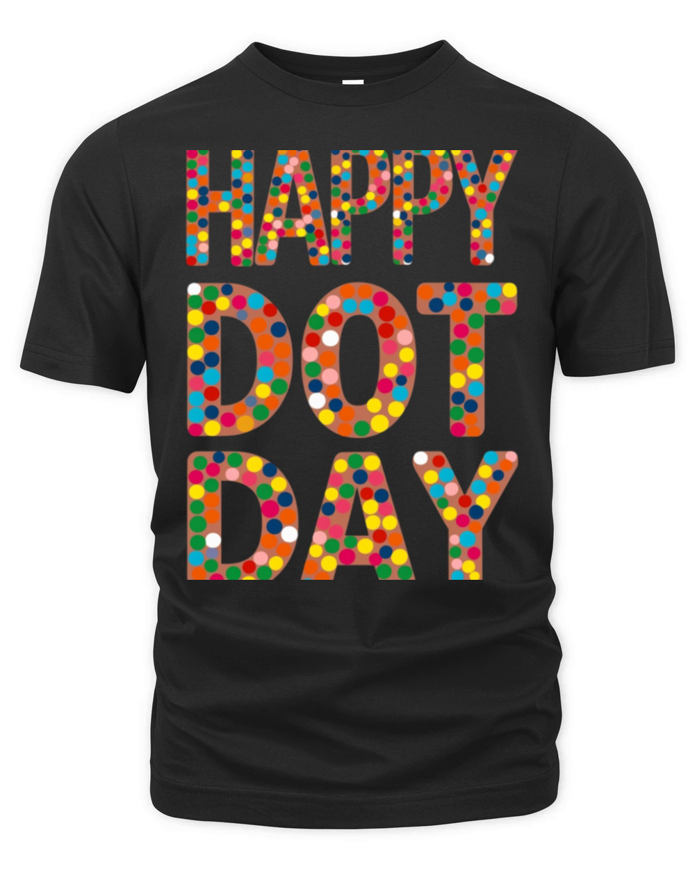Happy Dot Day Art Organic Unisex T-shirt