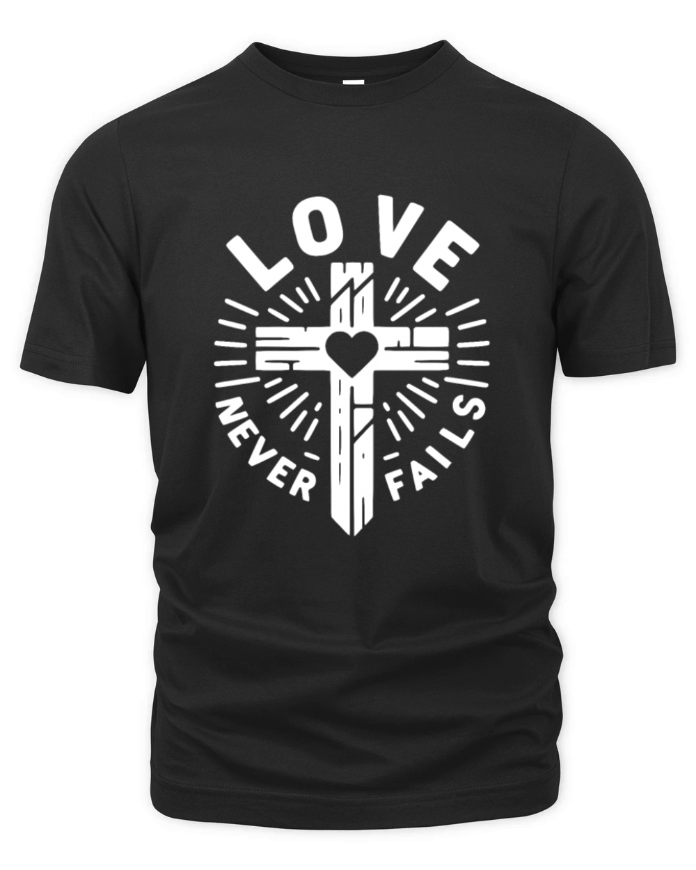 Love Never Fails Organic Unisex T-shirt