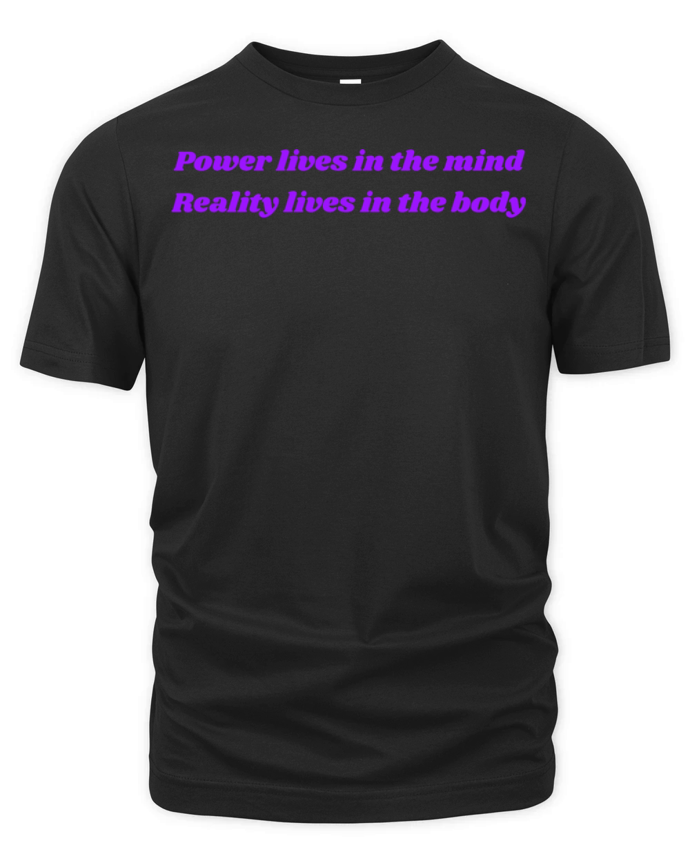 Powerful mind reflects itself through the body Organic Unisex T-shirt