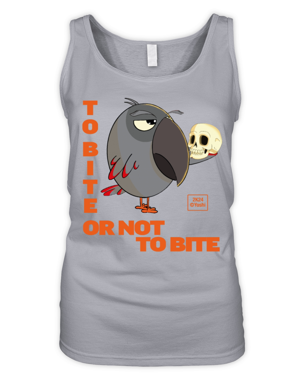 African Grey Parrot - To bite or not to bite Organic Women's Tank Top