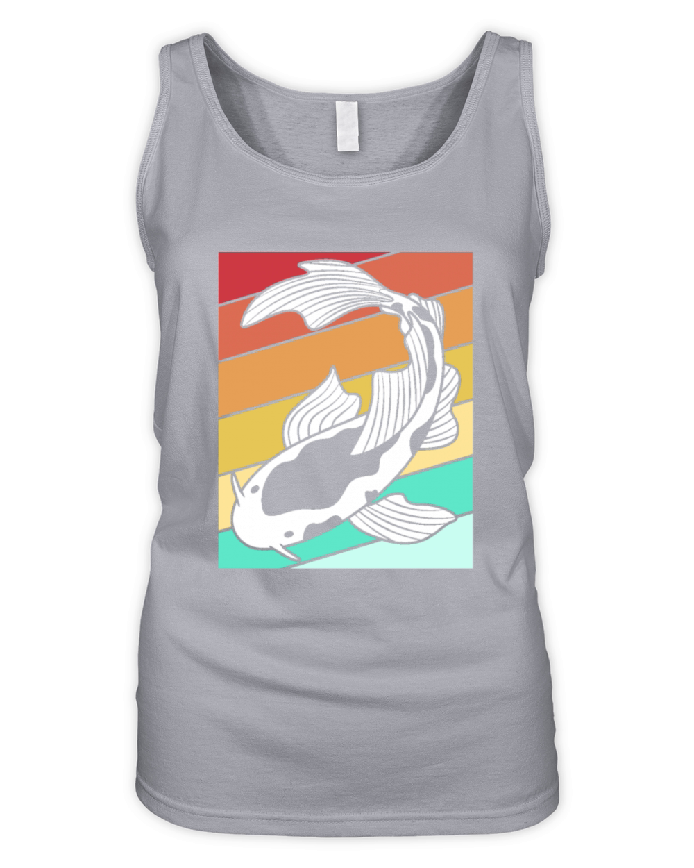 Colorful Koi Carp Fish Japanese Koi Fish Lover Organic Women's Tank Top