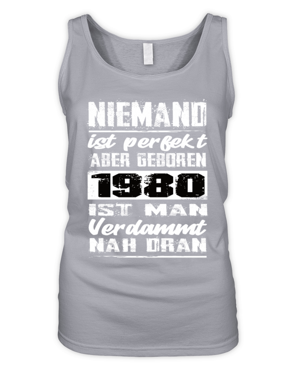 Nobody Is Perfect But Born 1980 Birthday Organic Women's Tank Top