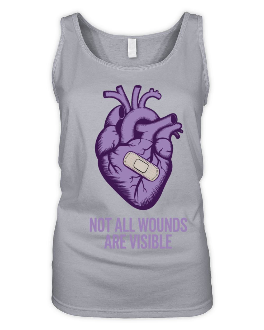 Not All Wounds Are Visible Organic Women's Tank Top