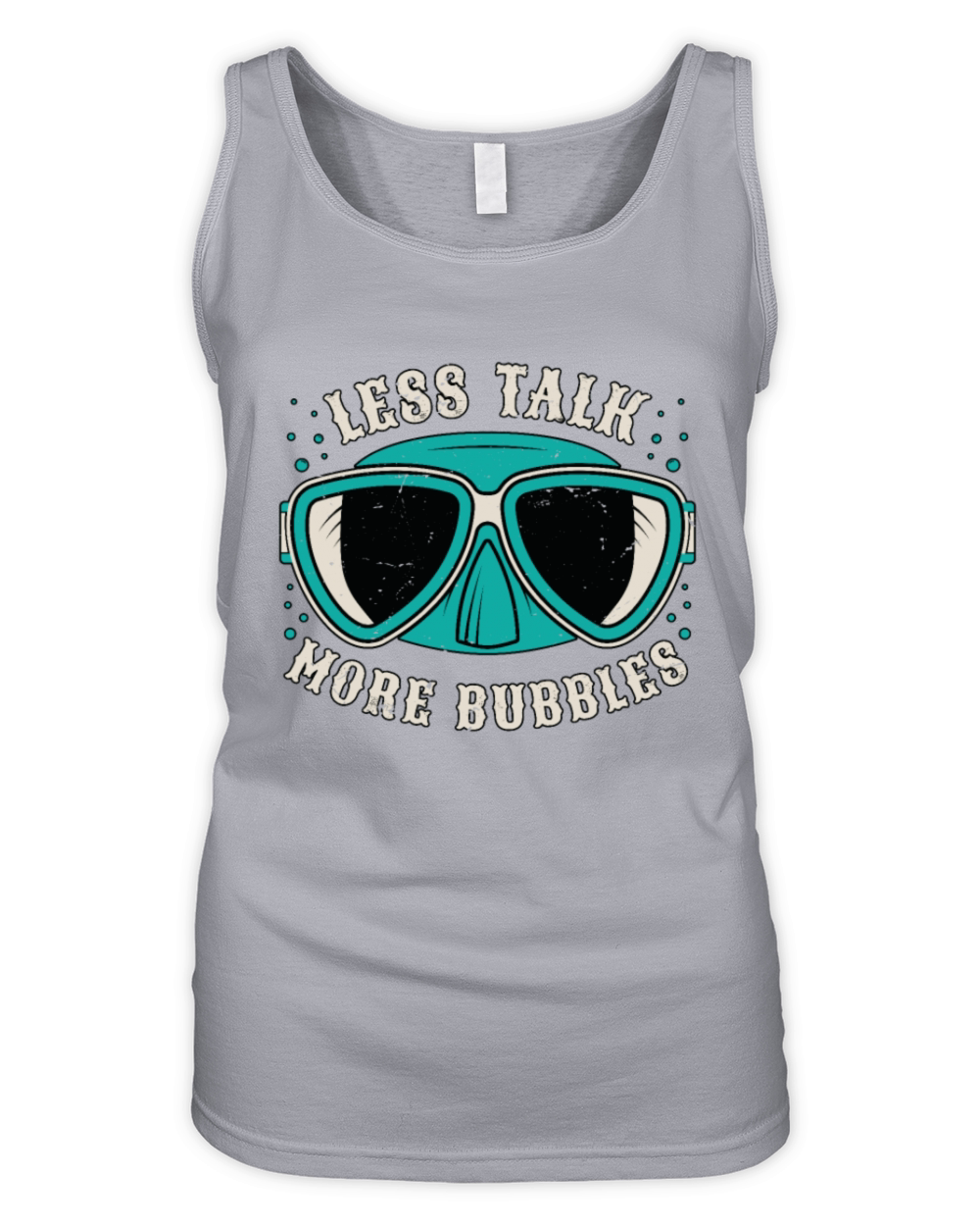 Snorkeling Less Talk More Bubbles Marine Biologist Organic Women's Tank Top