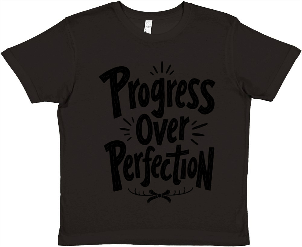 Progress Over Perfection Premium Kids Crewneck T-shirt