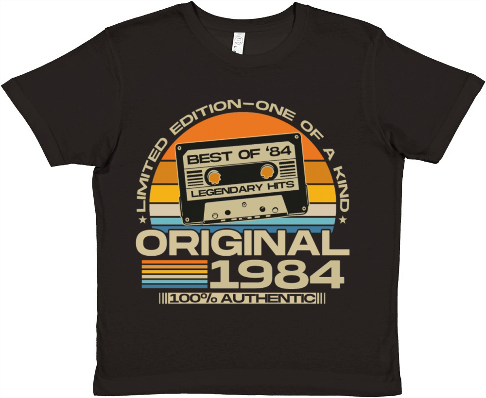 Vintage 1984 Retro 40th Birthday Premium Kids Crewneck T-shirt
