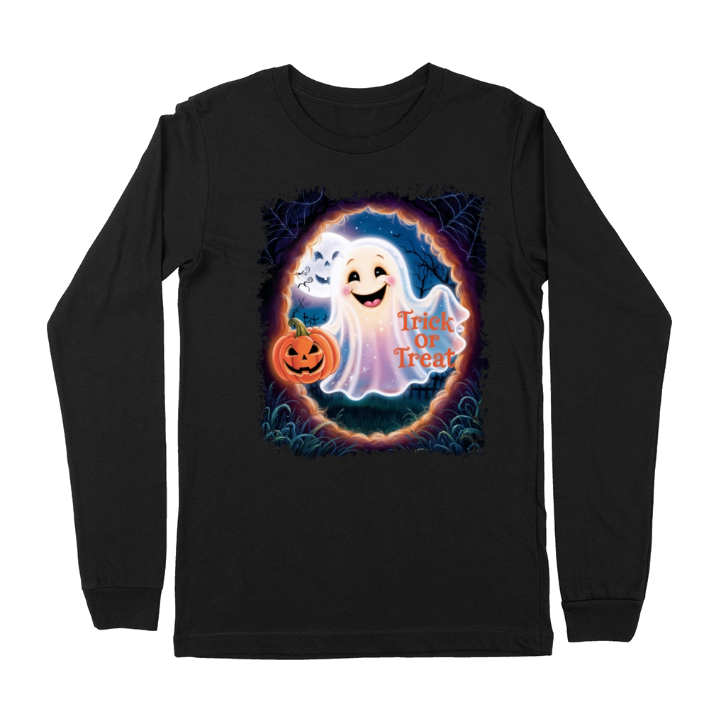 Trick or Treat halloween ghost funny Premium Long Sleeve