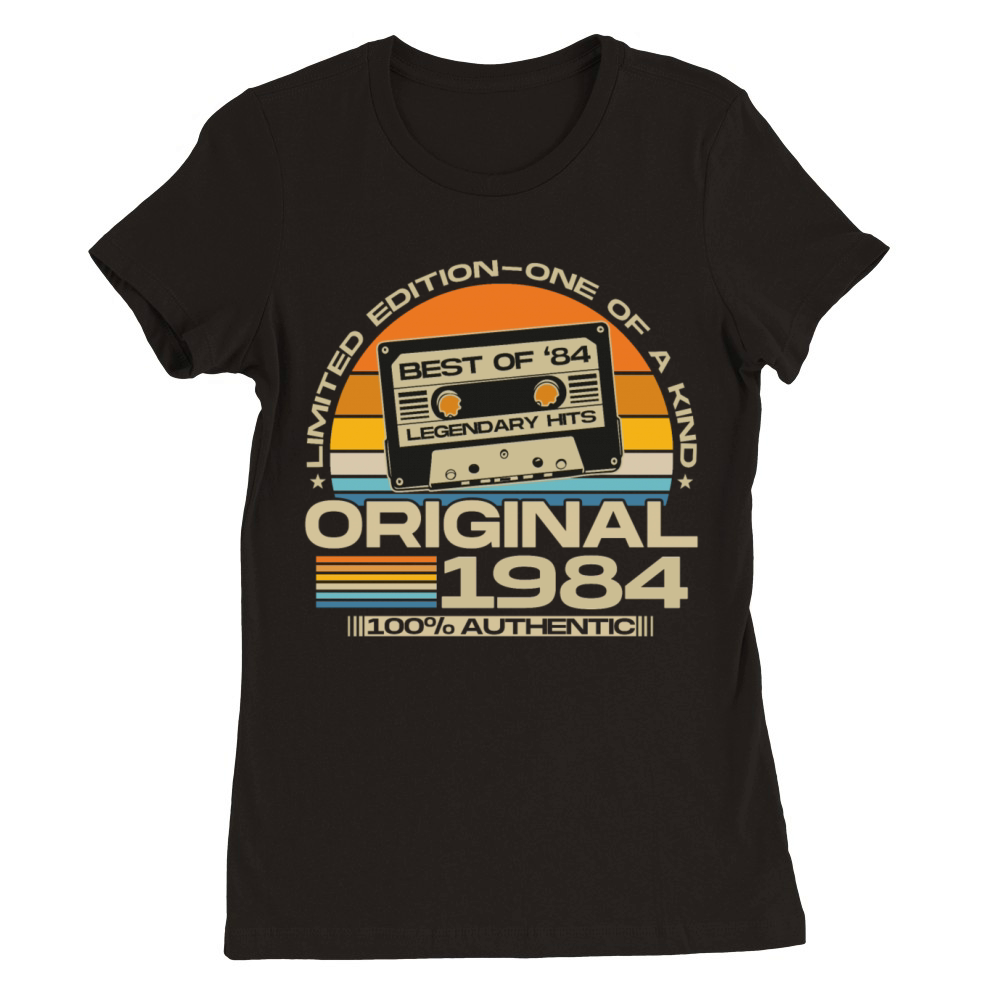 Vintage 1984 Retro 40th Birthday Premium Womens Crewneck T-shirt