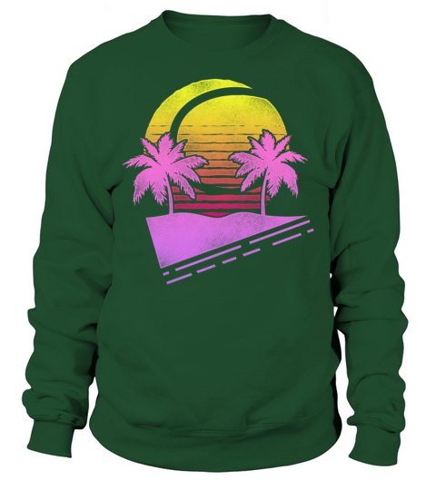Funny Tennis Player Racket Retro Sweatshirt Unisex