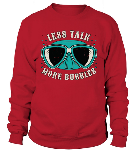 Snorkeling Less Talk More Bubbles Marine Biologist Sweatshirt Unisex