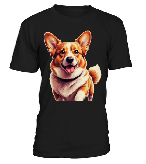 Retro Comic Style Corgi - Vintage Doggo Delight T-Shirt Unisex