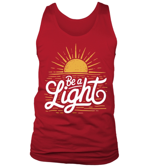 "Be a Light" Inspirational Sunburst Tank Top Unisex