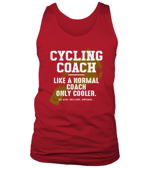 Cycling Coach Like a Normal Coach Cyclist Funny Bi Tank Top Unisex