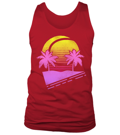 Funny Tennis Player Racket Retro Tank Top Unisex