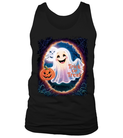 Trick or Treat halloween ghost funny Tank Top Unisex