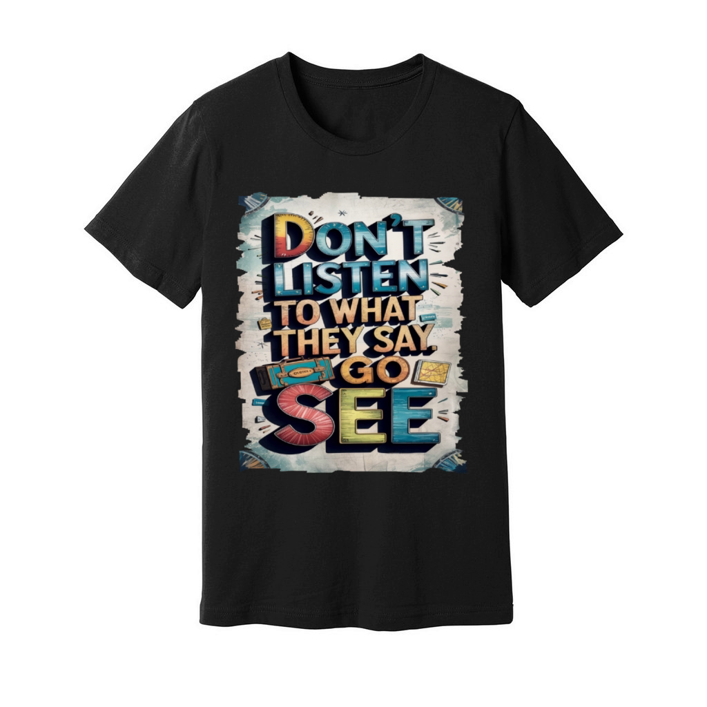 Travel Quote to get inspired N01 Unisex Jersey Tee