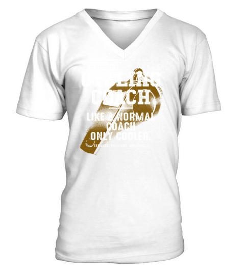 Cycling Coach Like a Normal Coach Cyclist Funny Bi V-Neck T-shirt