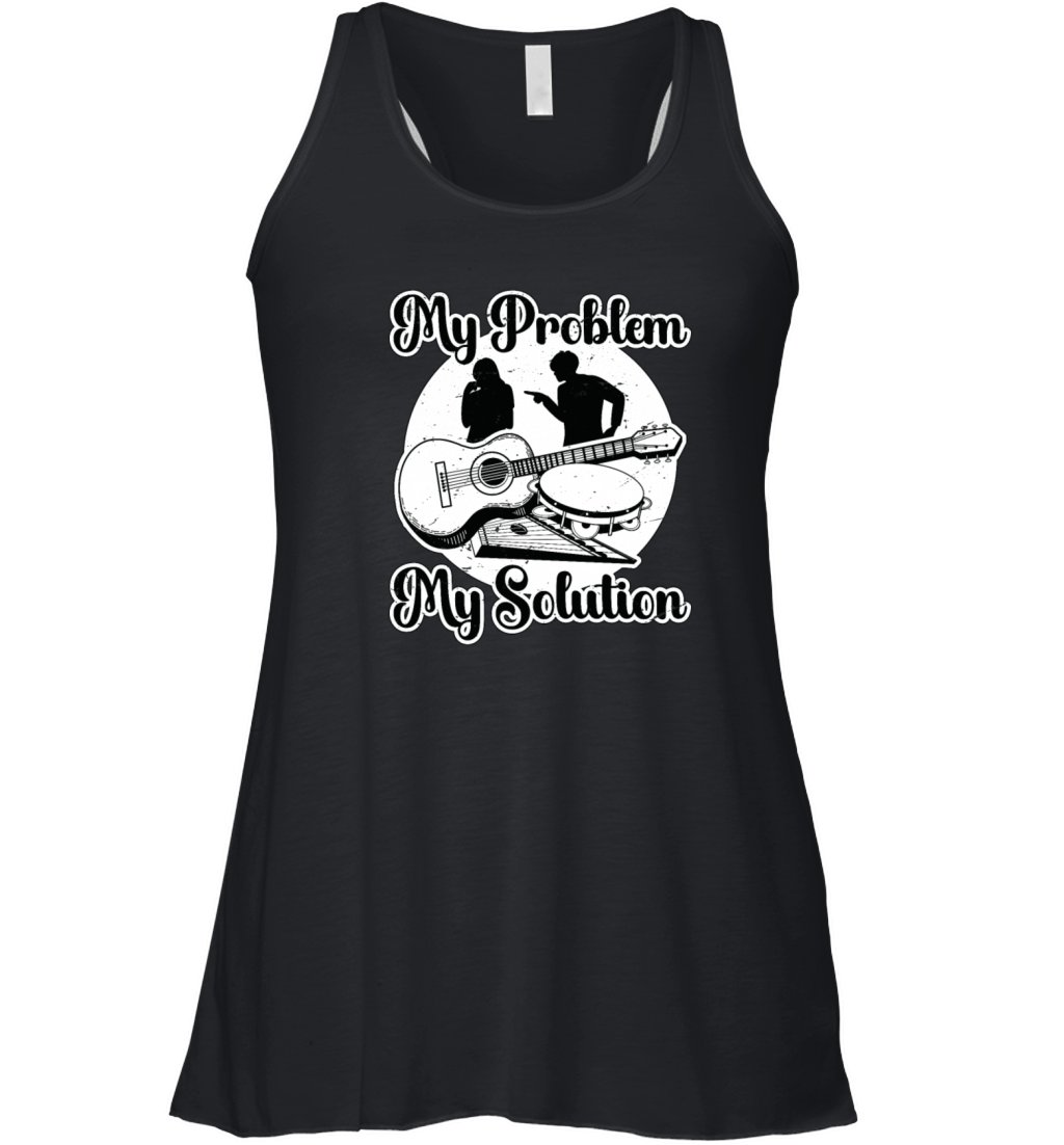 Folk Music Enthusiast My Problem My Pictogram Mom Women's Flowy Tank Top