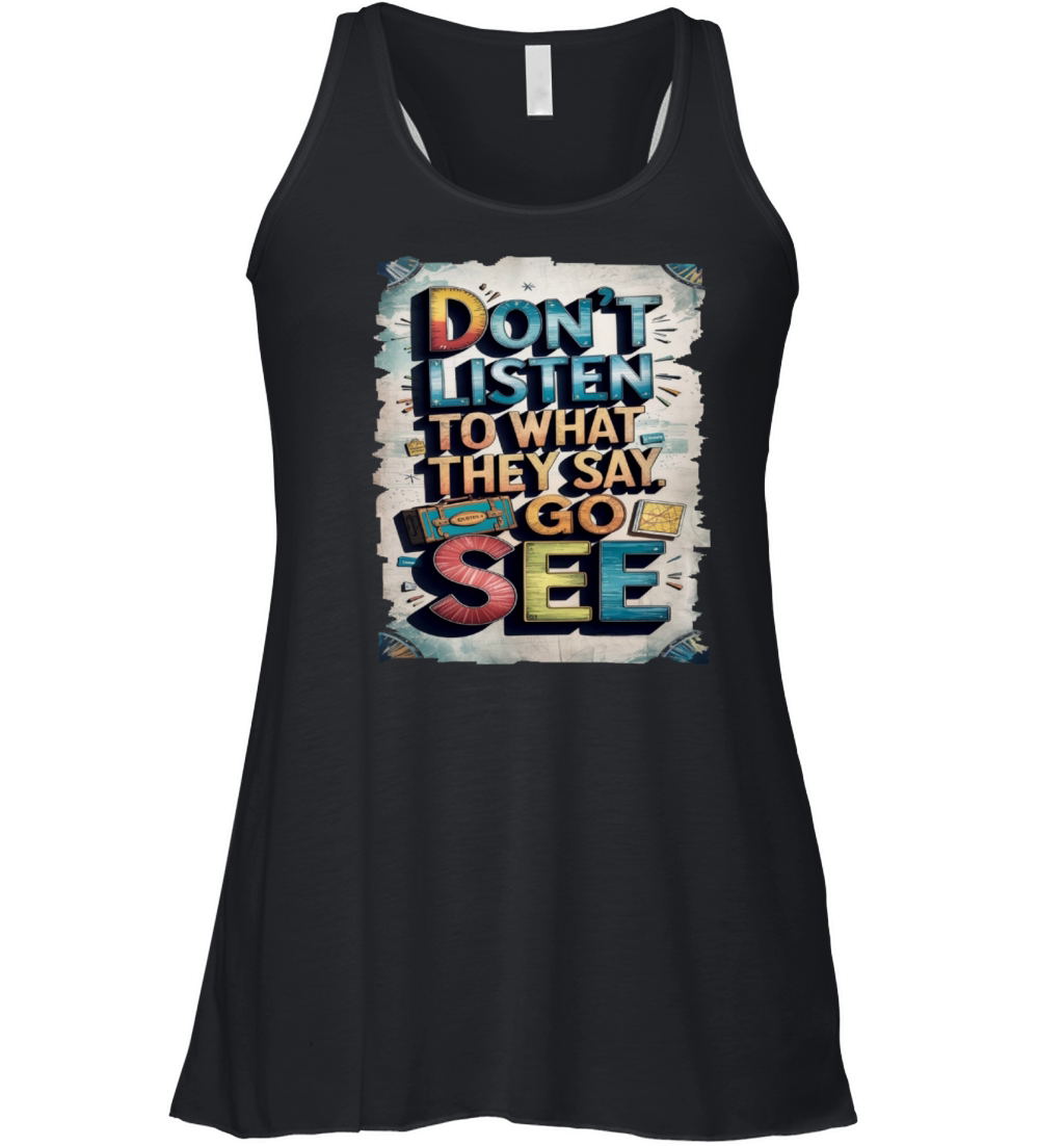 Travel Quote to get inspired N01 Women's Flowy Tank Top